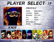 Kage-Maru's Profile from Virtua Fighter 2
