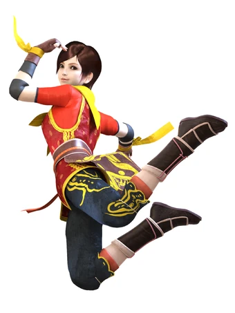 Eileen, a practitioner of Monkey-Style Kung Fu