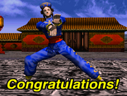 Virtua Fighter 2 alternate congratulations screen