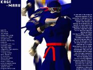 Kage-Maru's Profile from Virtua Fighter