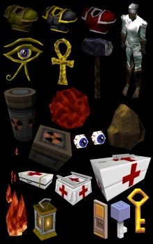 the lamp is next to the flame in the lower-left corner