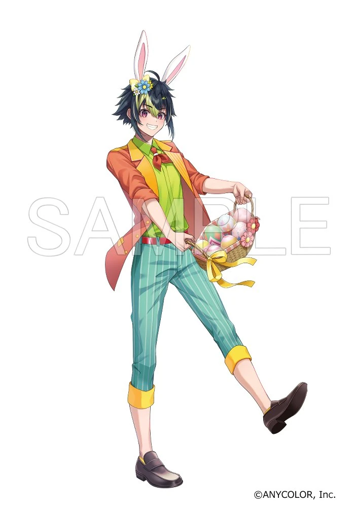 NIJISANJI Easter 2024 illustration<br>by Hana Arare