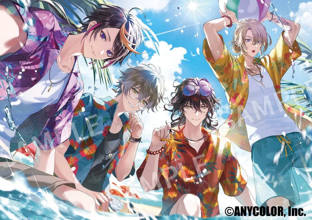 Luxiem Spring Break Illustration by Komichi Sako