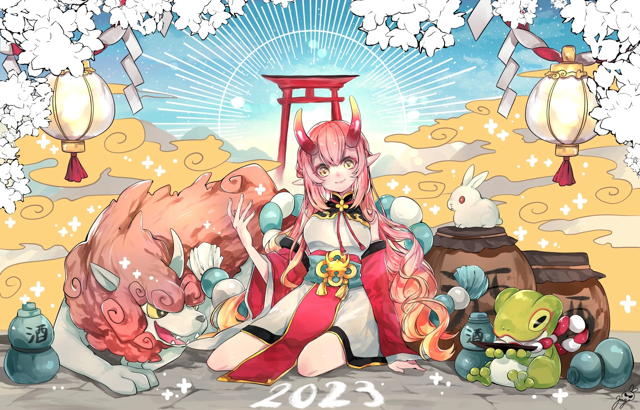 Happy new year 2023<br>by https://twitter.com/rinoninosuzu/status/1609202871165239300