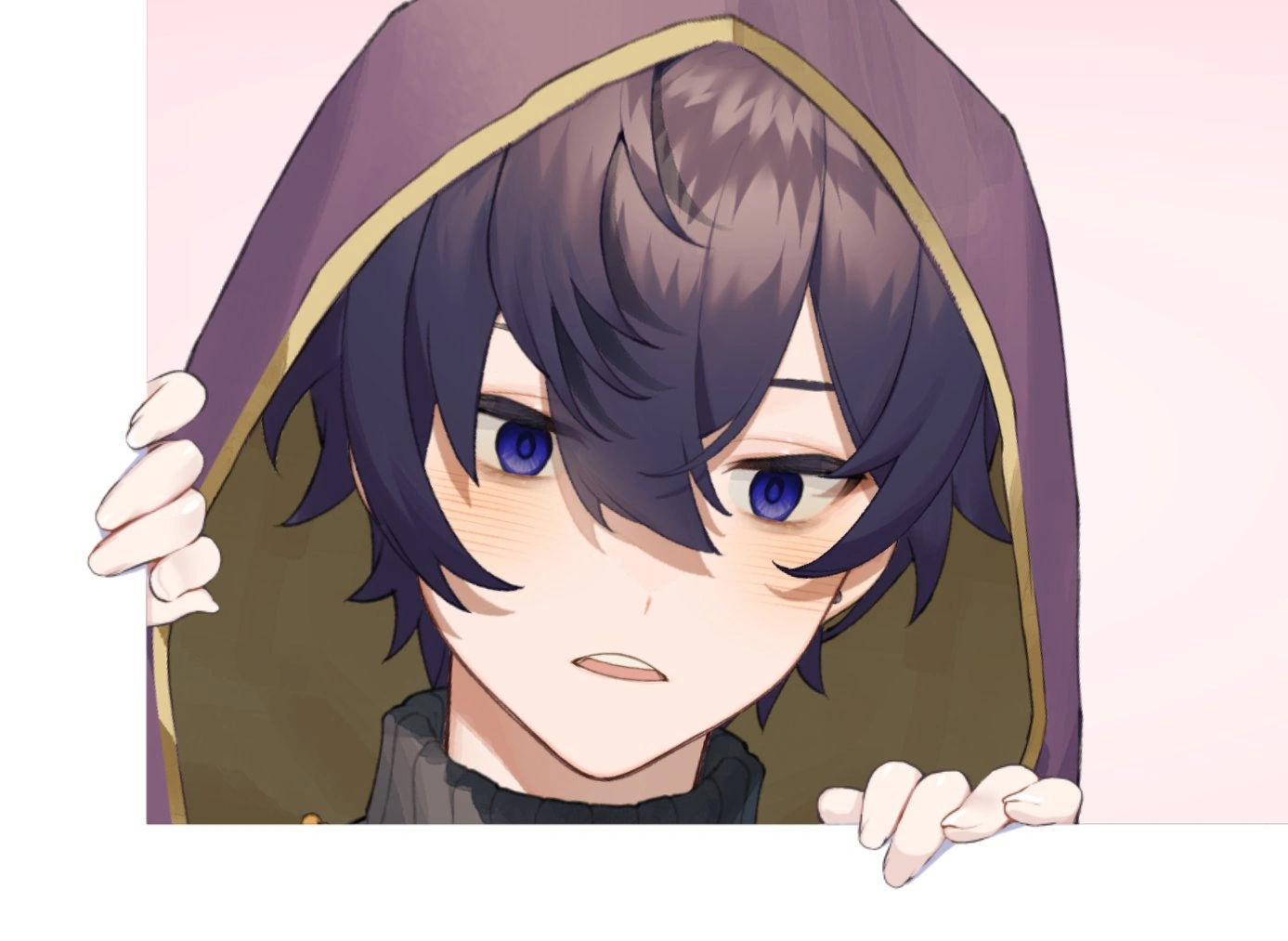 Peeping on something lewd