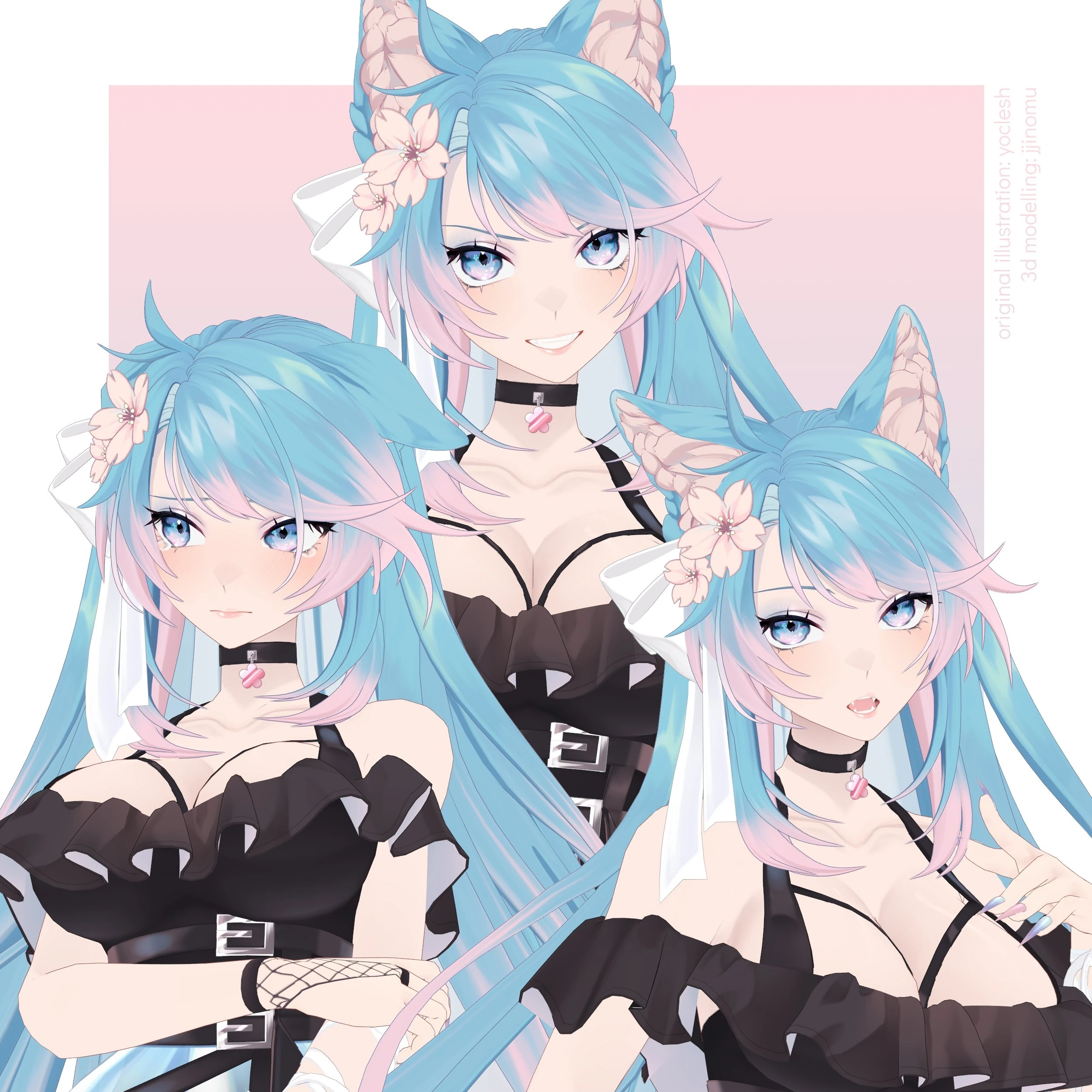 Silvervale Expression 3D ref by jjinomu