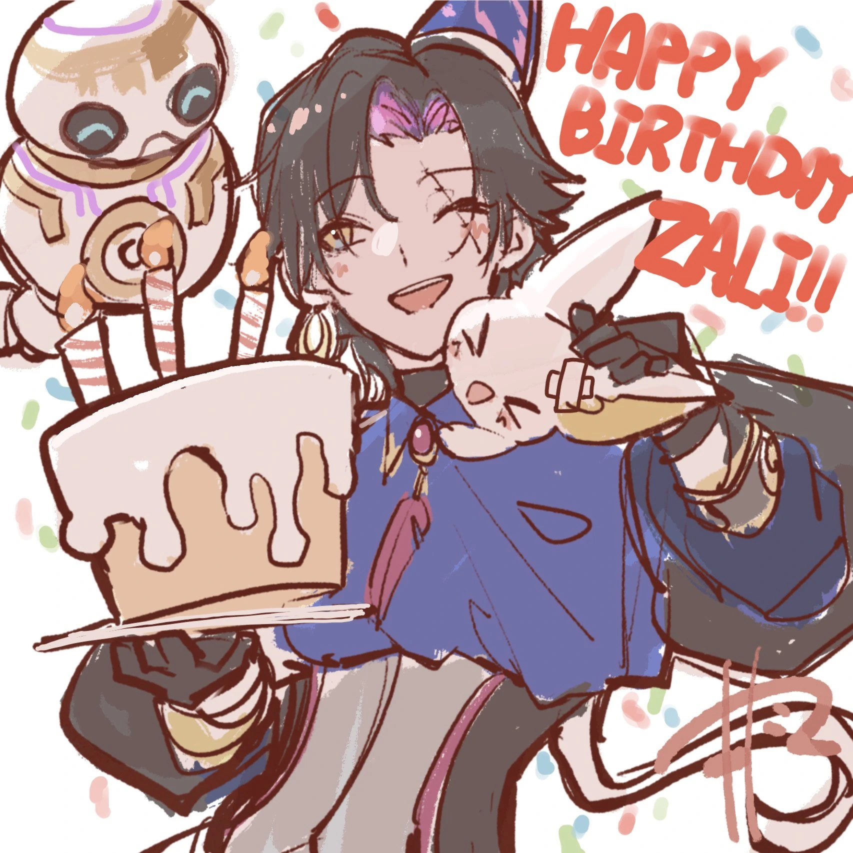 2023 Birthday Illustration<br>by Makitoshi
