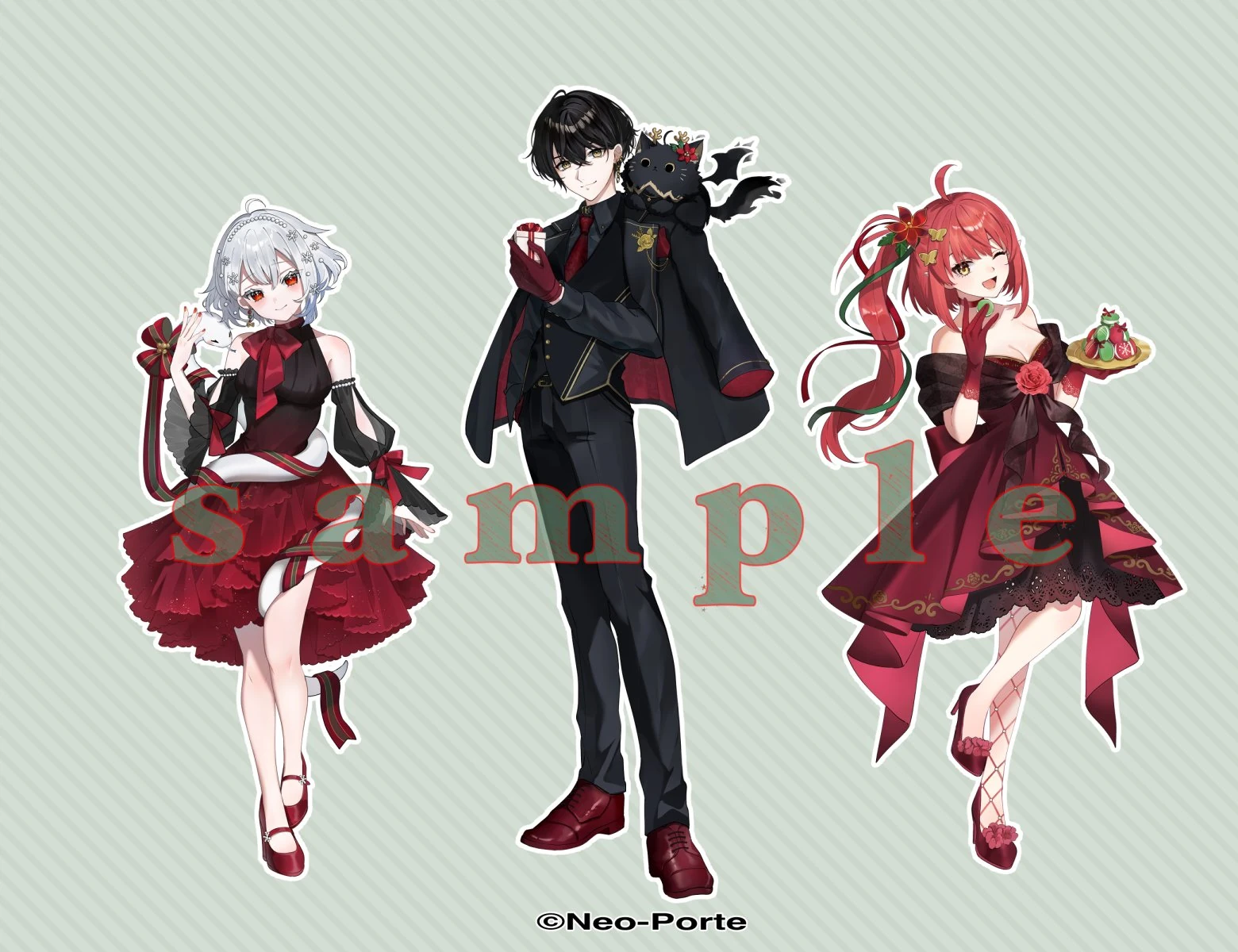Neo-Porte 2024 Christmas Party Goods Illustration<br>by [https://x.com/YNarukaY/status/1870085593113473206 Naruka]