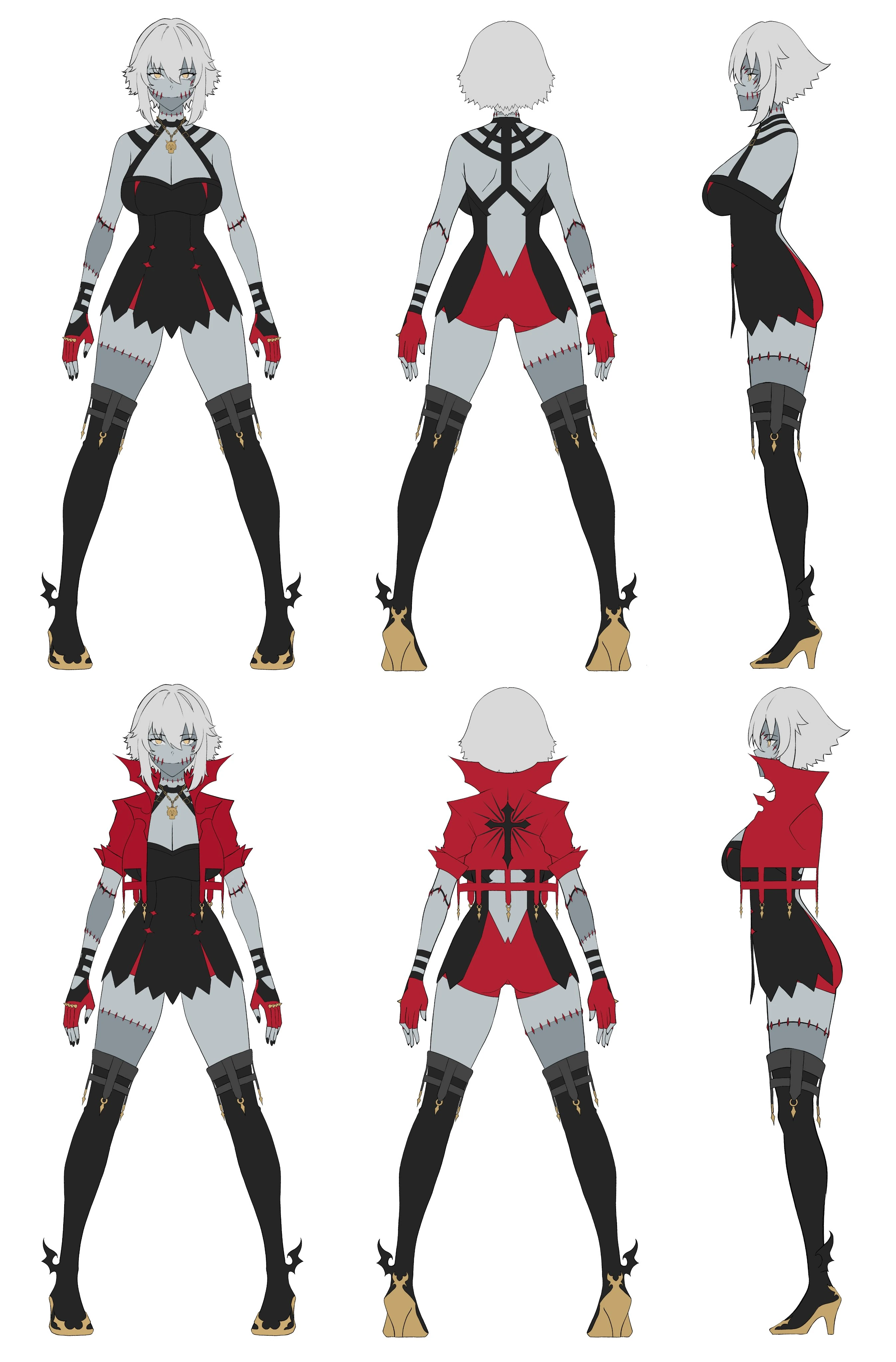 Zombtreya ref shet Halloween 2022 by KuroiEnpitsu