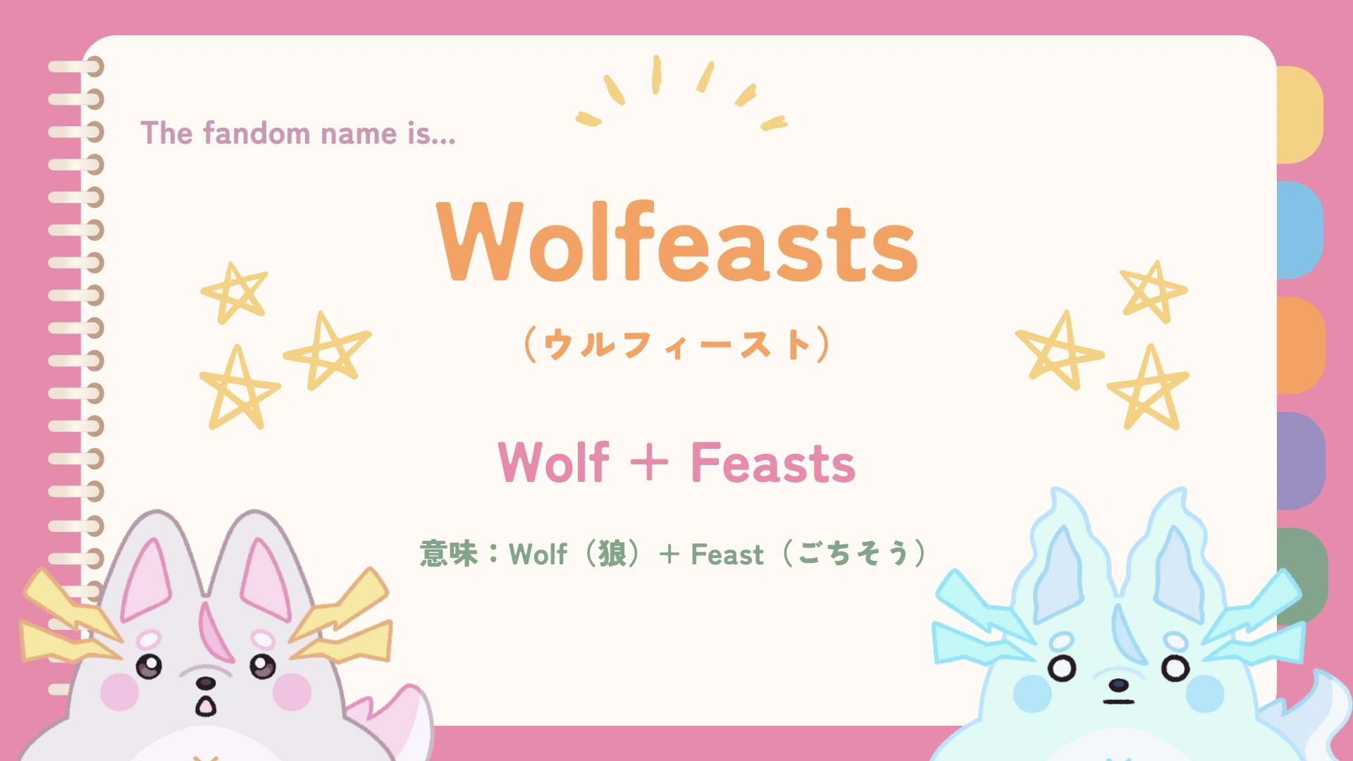 Wolfeast fandom name.