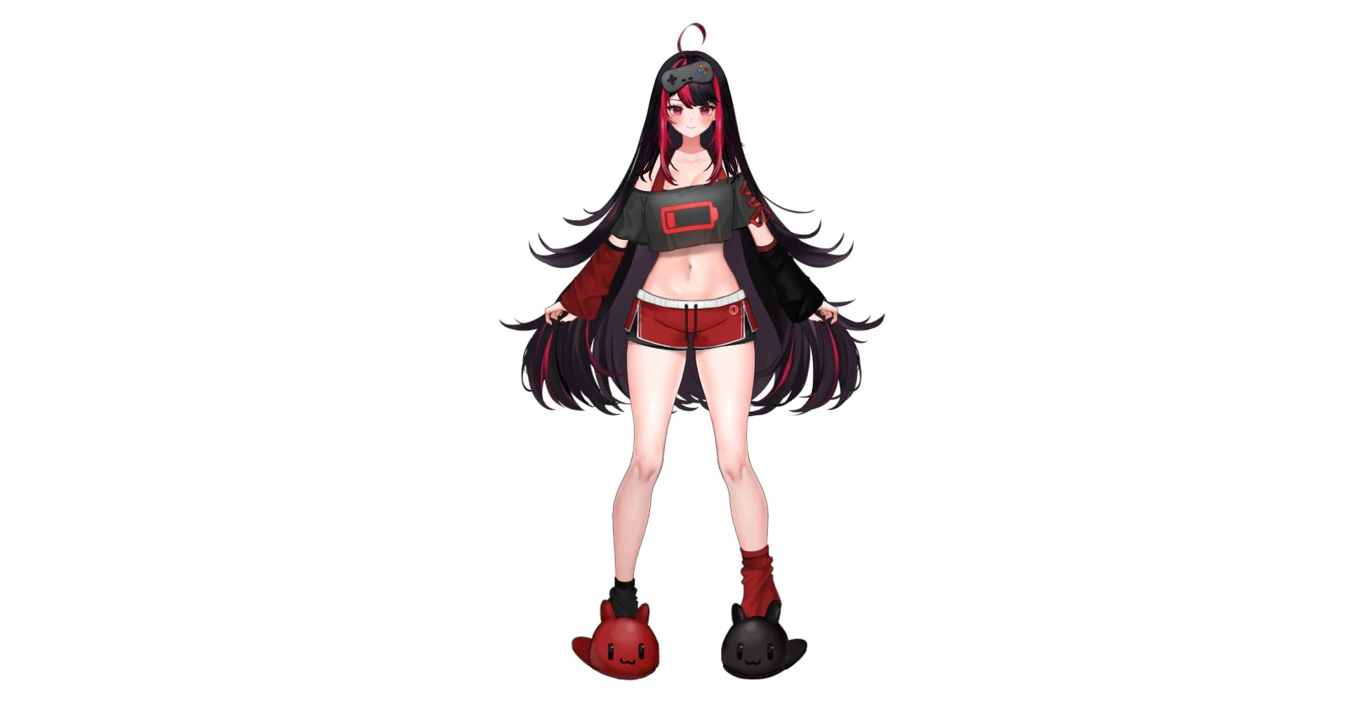 Aura's second outfit with long hair
