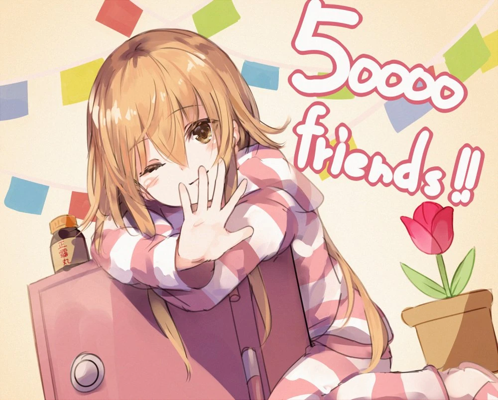 50,000 Subscribers Illustration<br>by Maki Hitsuji
