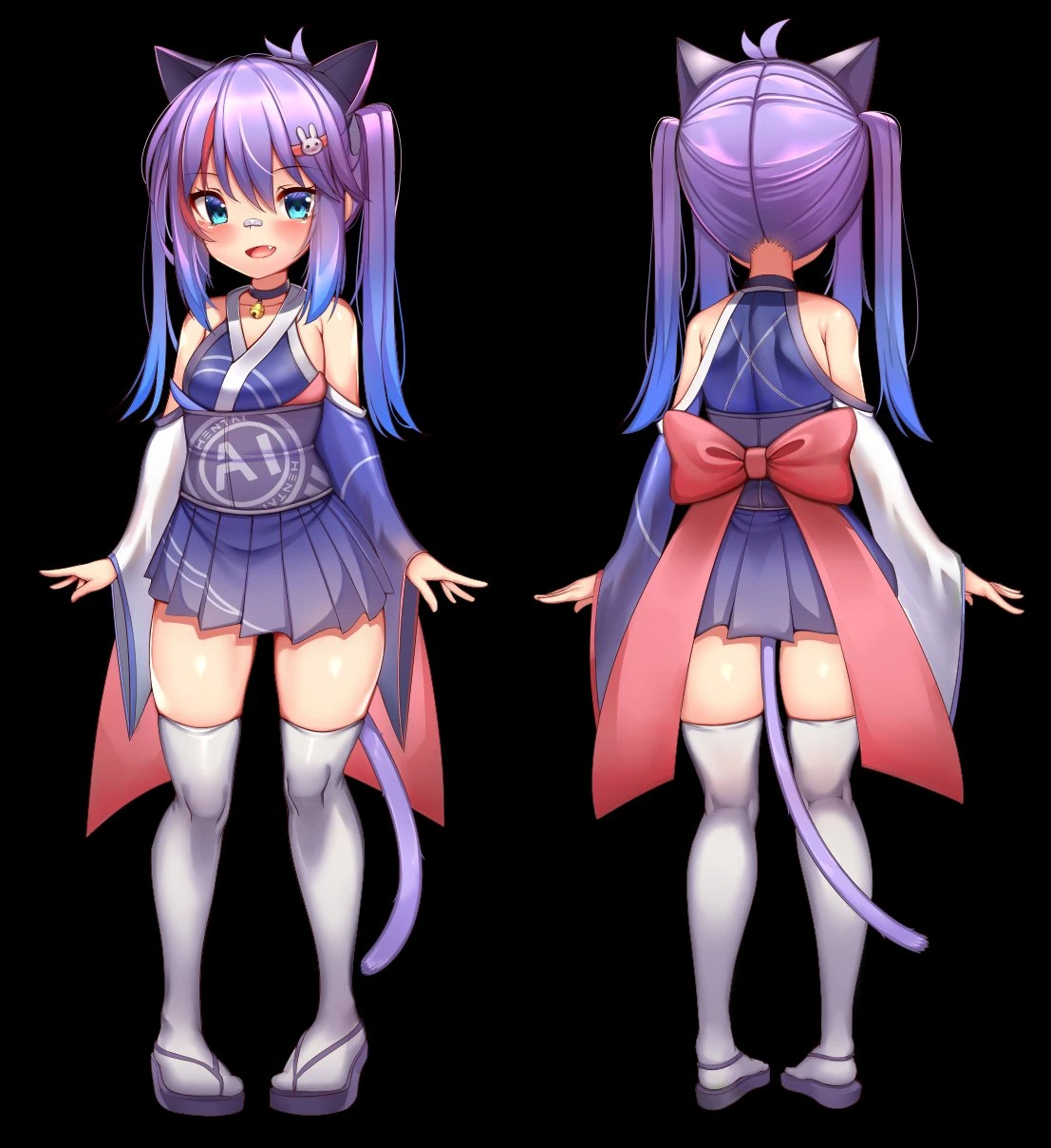 Mini Melody ref sheet by KaptivateTV
