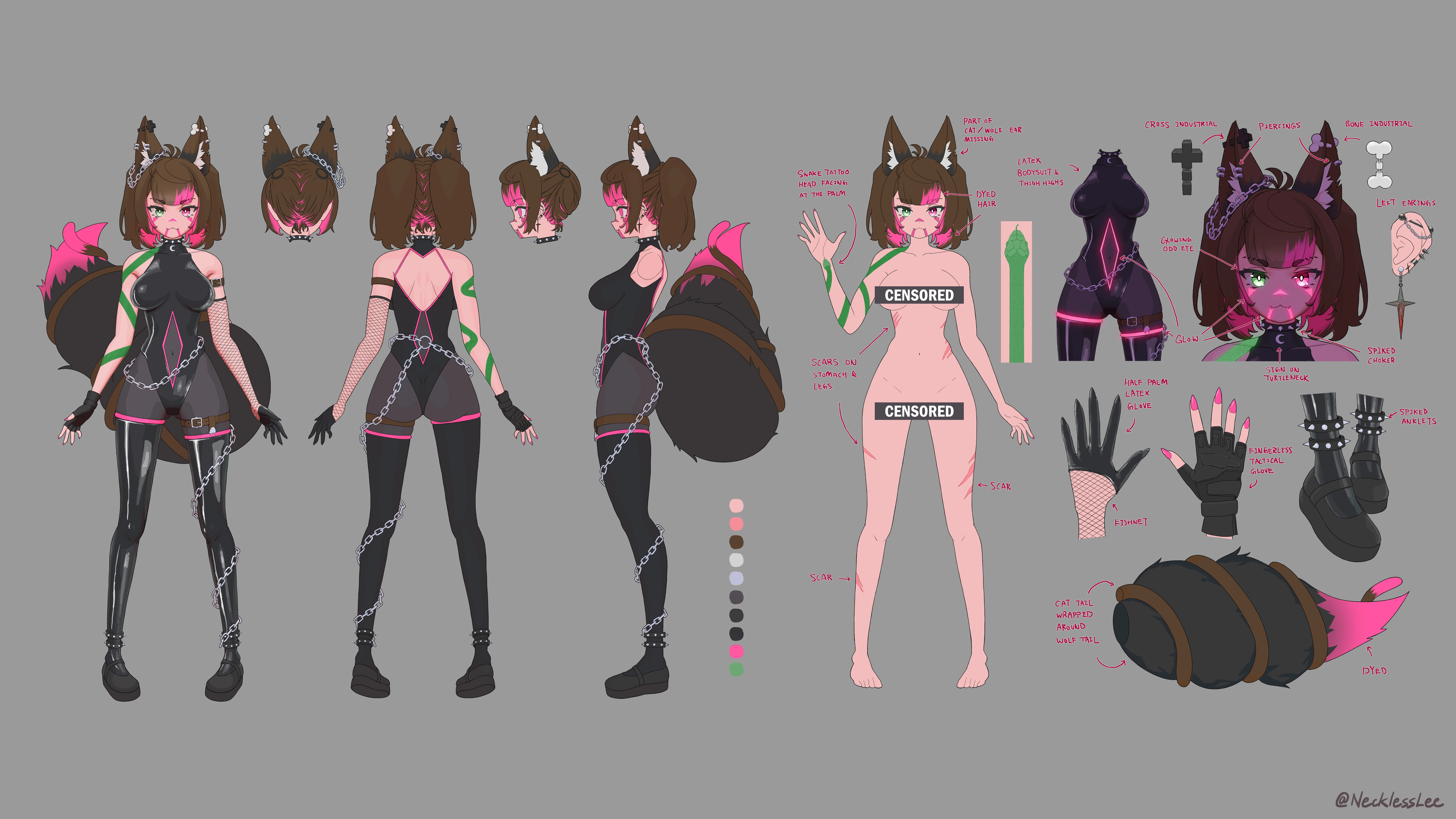 Nyus Reference Sheet by Necklesslee