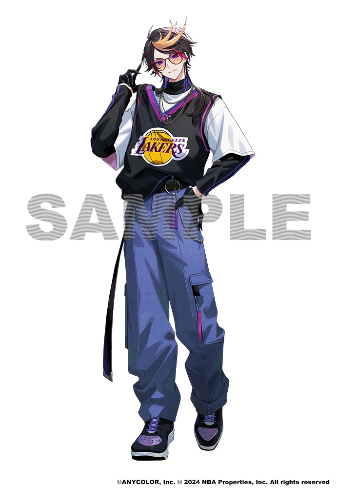 NBA x NIJISANJI Collaboration Illustration by Hinatsu