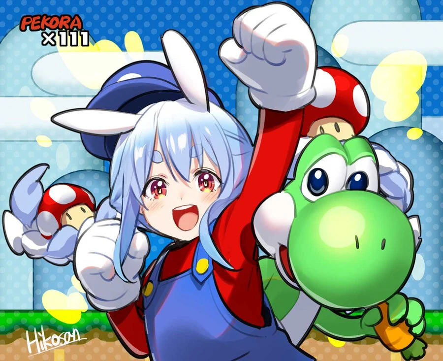 Super Mario World Illustration<br>by Hikosan