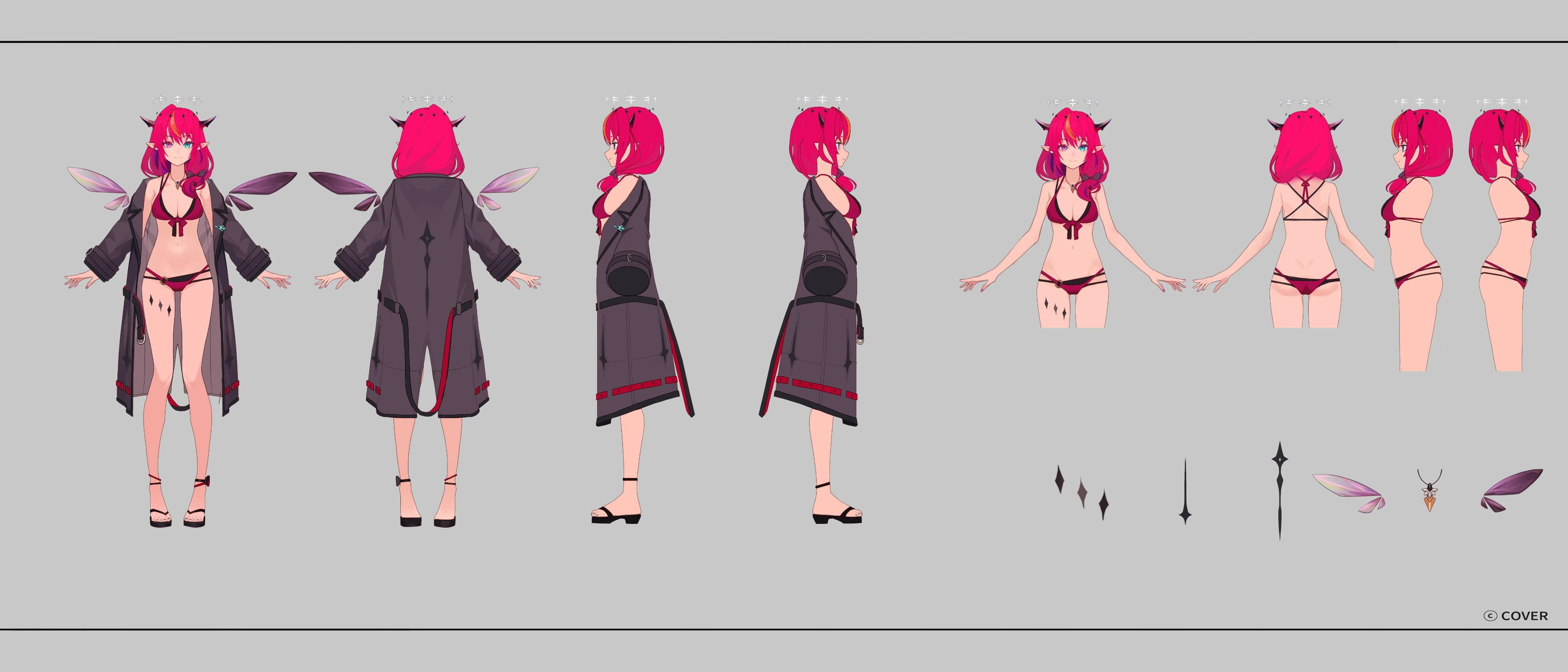holonatsu Paradise Costume Reference Sheet