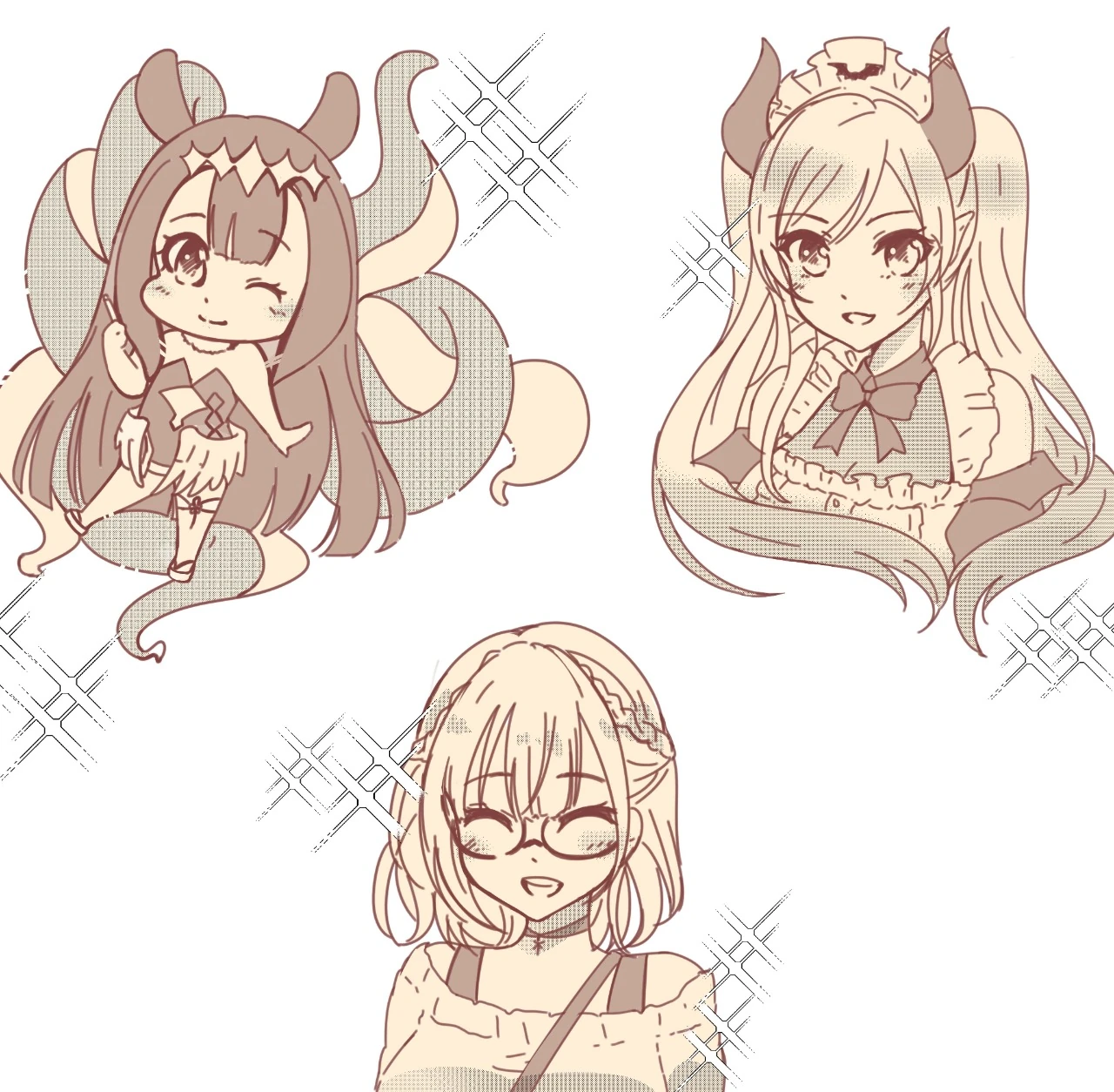 Ina, Choco and Noel<br>by Airani Iofifteen