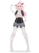 Mel wearing a certain sweater