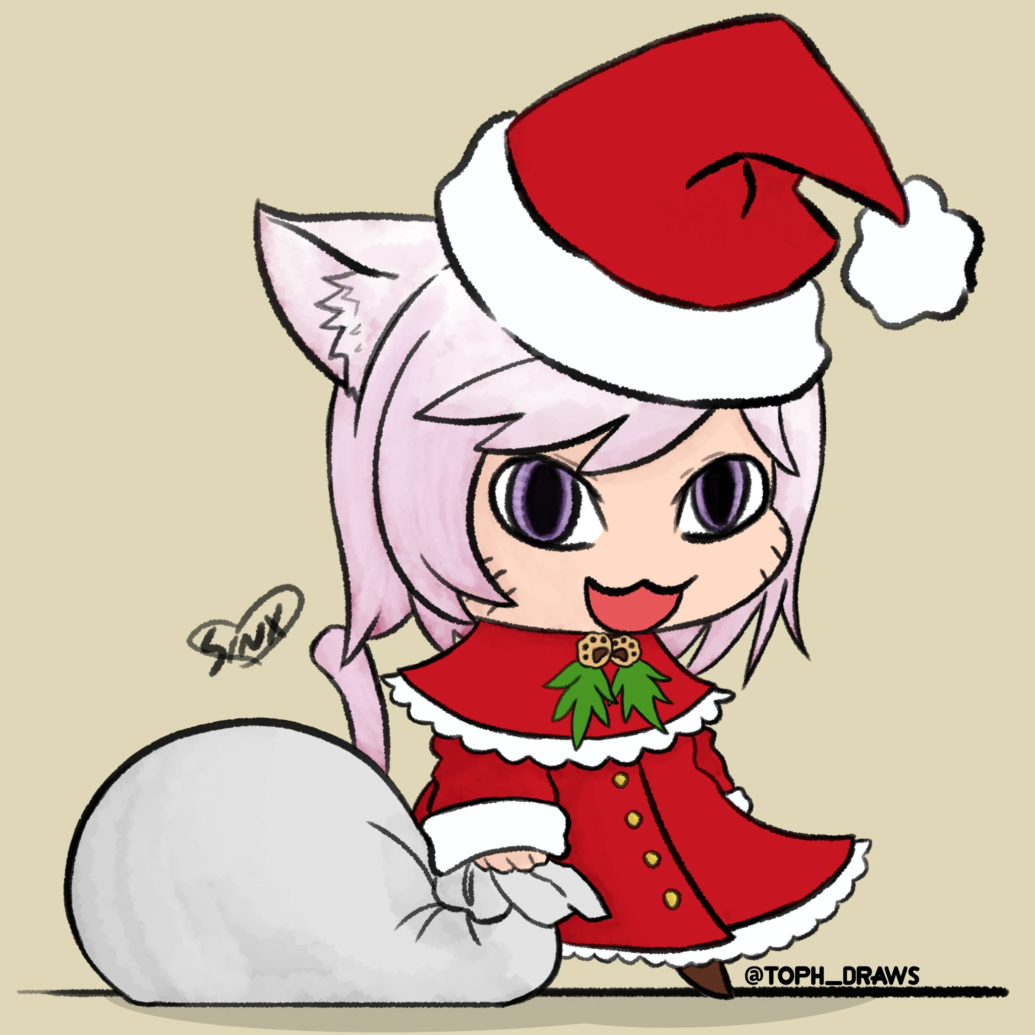 Smol Padoru by Toph_Draws