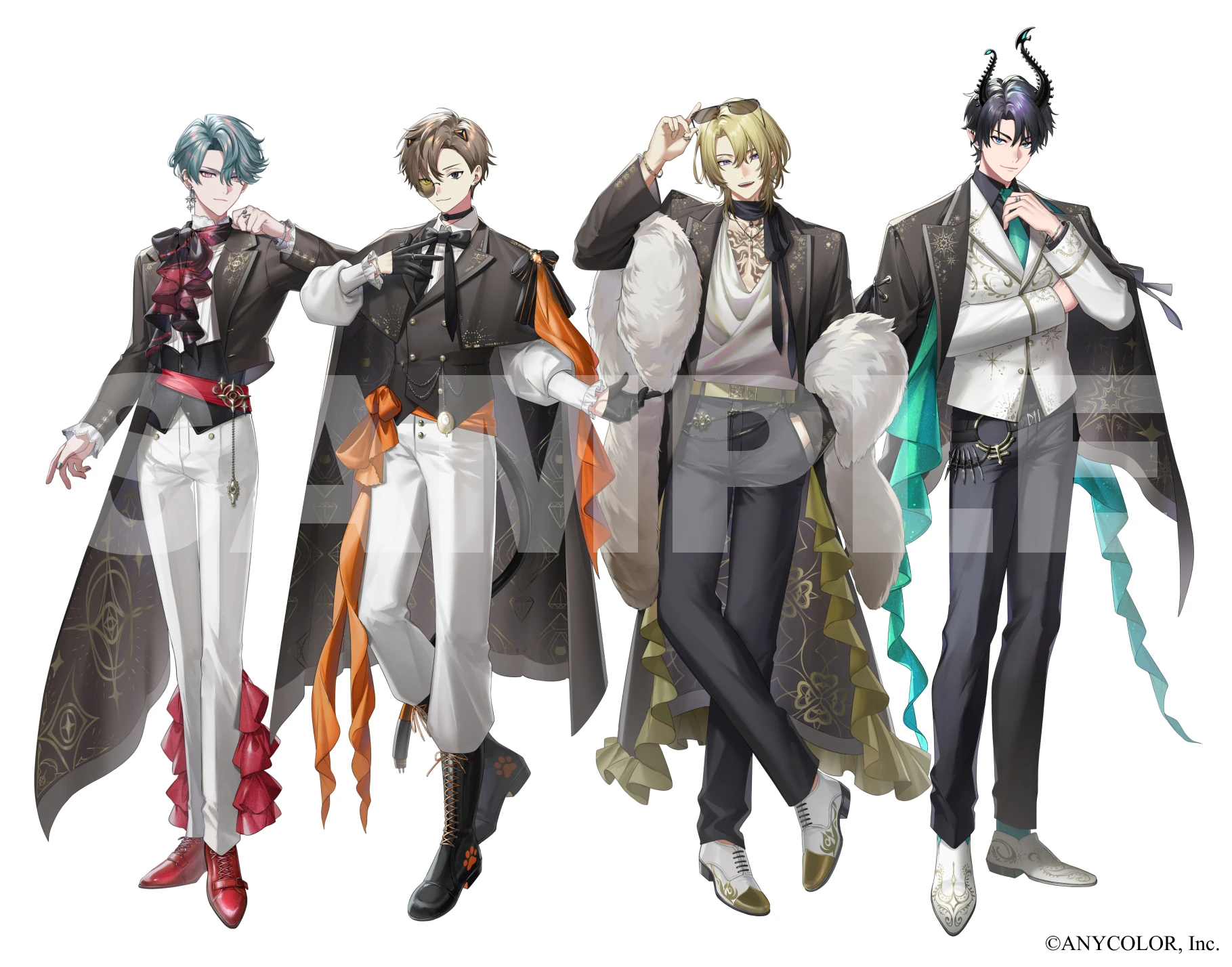 Nijisanji EN x Applesin Collaboration Illustration by Kaohome