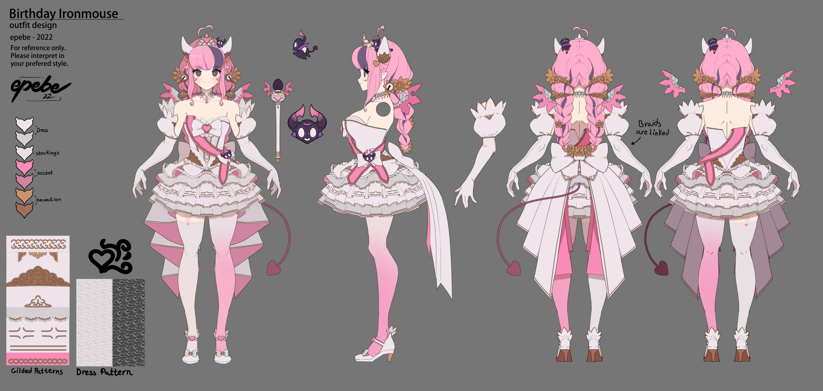 Ironmouse 2023 Birthday Outfit Design by epebe