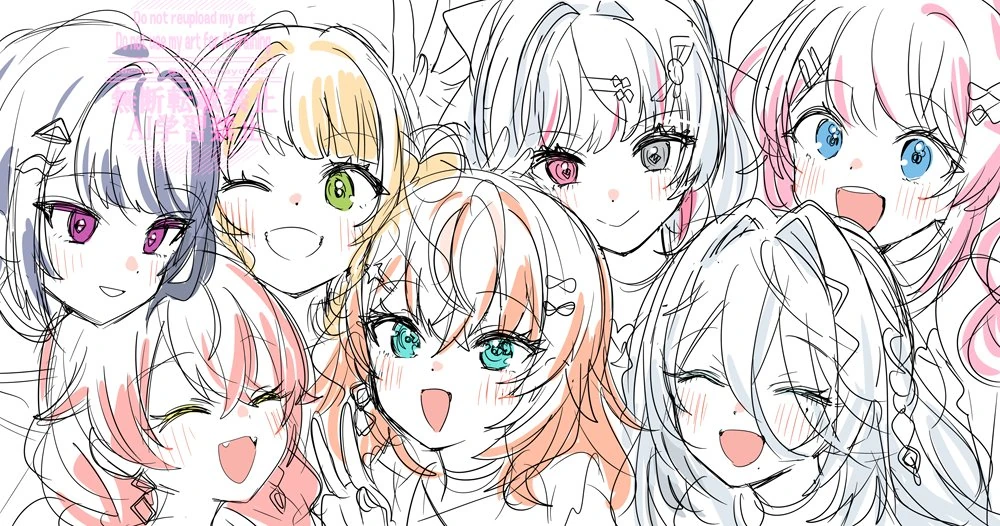 Idios 2nd Anniversary Illustration<br>by Ninahachi