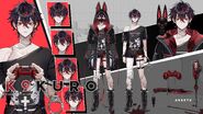 K9Kuro Model Sheet by hen-tie