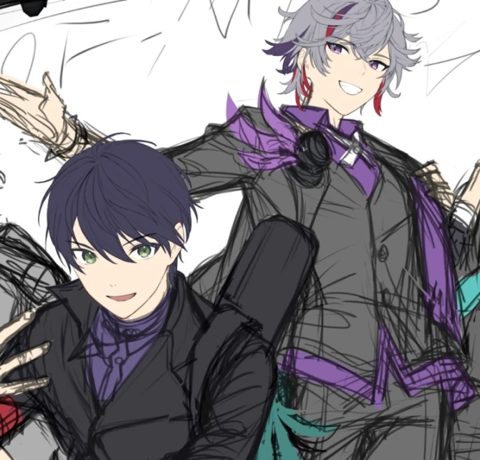 Fuwa Minato and Kenmochi Toya<br>by Tsunakawa