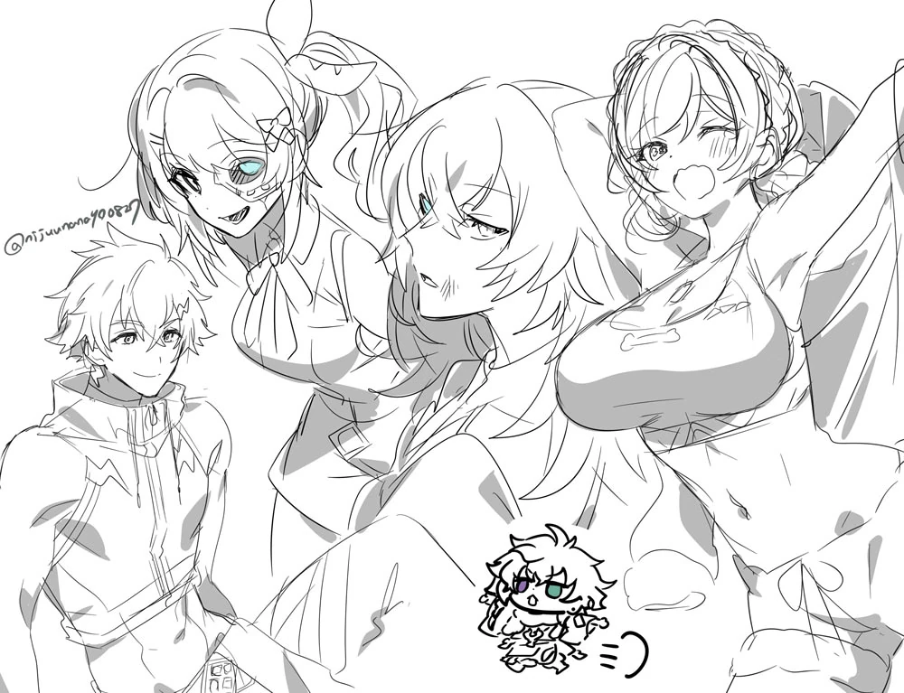 NIJISANJI Scribbles by Ninahachi