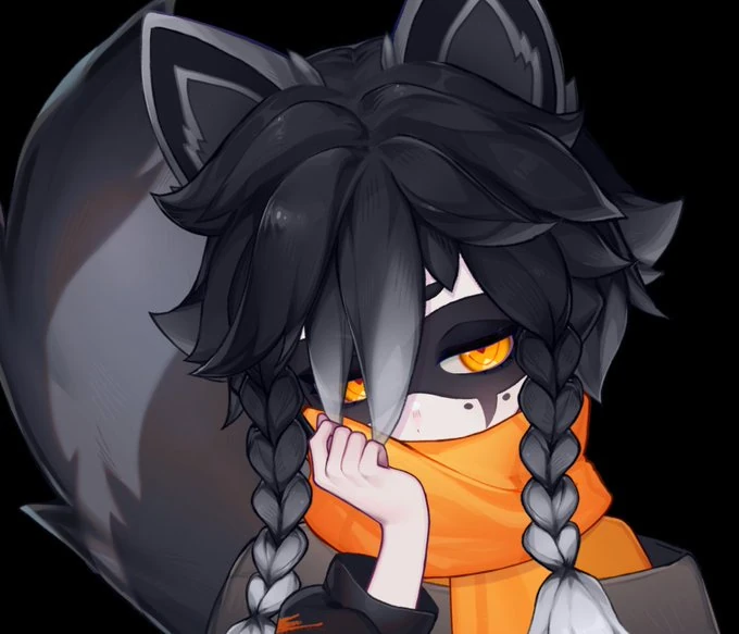 Death Snuffy with Orange Scarf