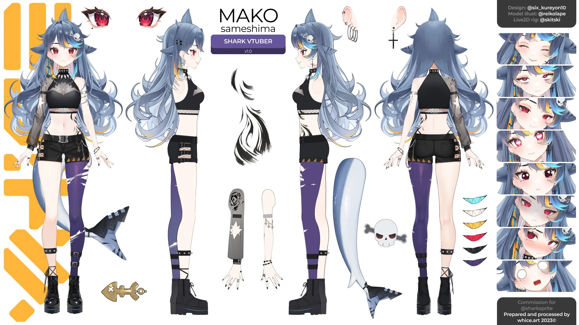 Reference sheet update v1.0<br>by Whice studio & reikolape
