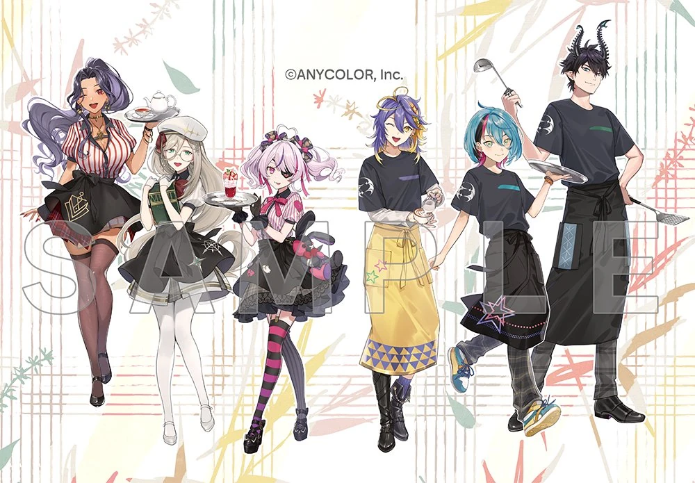 Nijisanji 6th Collaboration Cafe Illustration<br>by Takashi