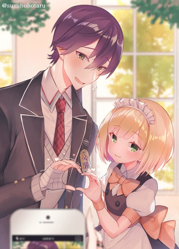 Kenmochi Toya & Suzuya Aki's Unofficial Anthology Contribution Illustration<br>by Suzuho Hotaru