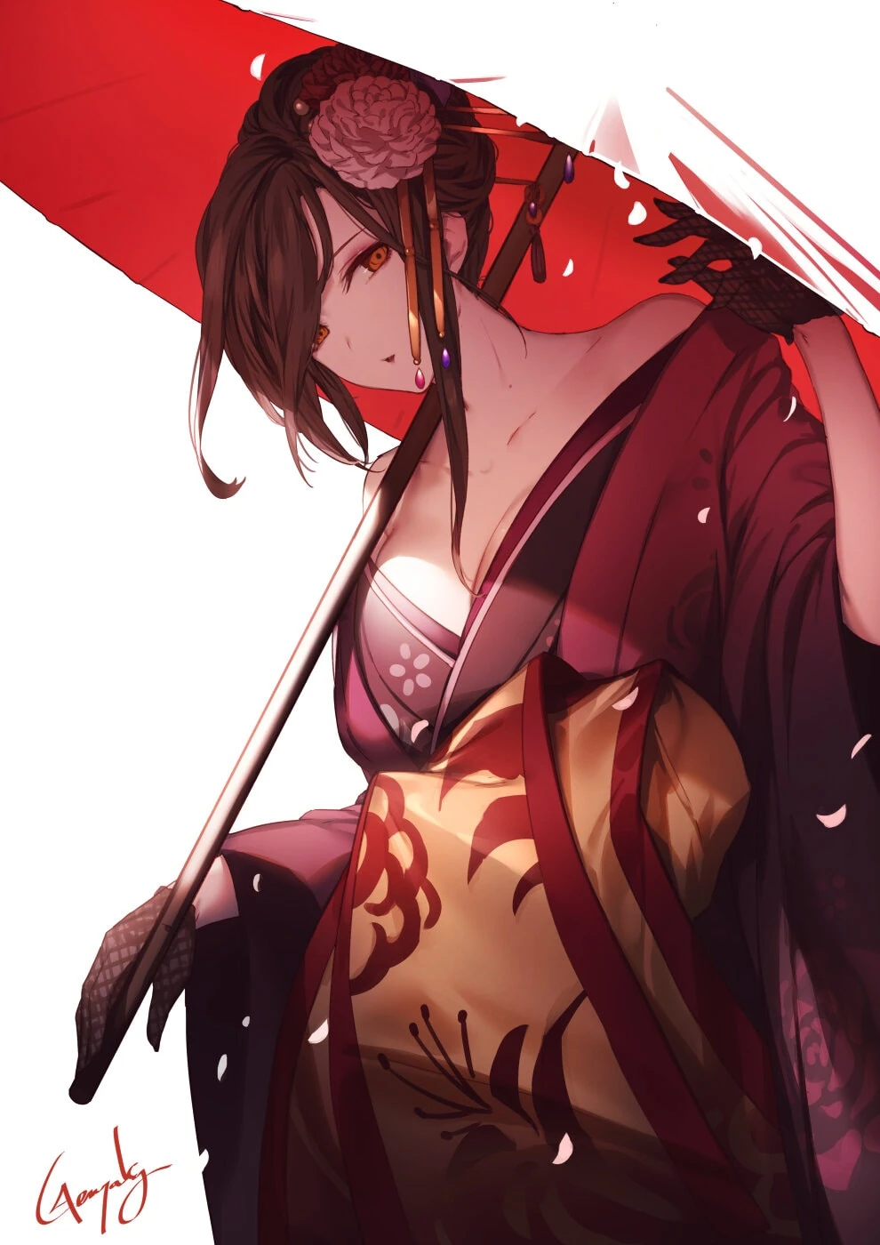Kimono Illustration by Genyaki