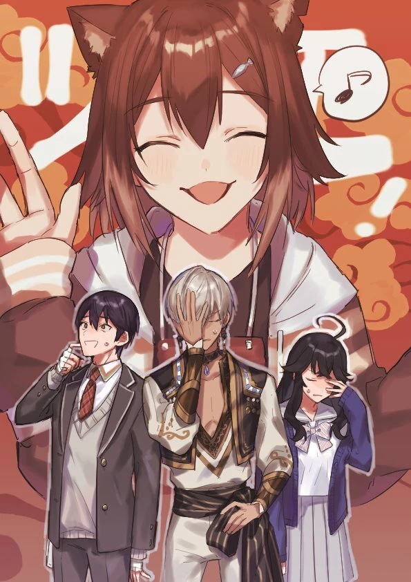 Tamaki, Toya, Ibrahim, and Kasumi<br>by Suwada