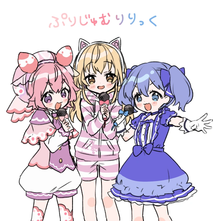 Ushimi Ichigo, Ienaga Mugi, and Yuki Chihiro<br>by Yamabukiiro