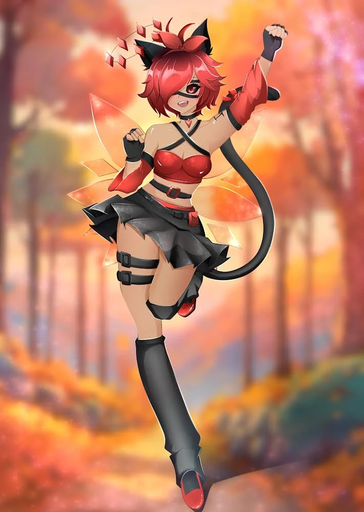 Vixie in a forest<br>by Alisadraws
