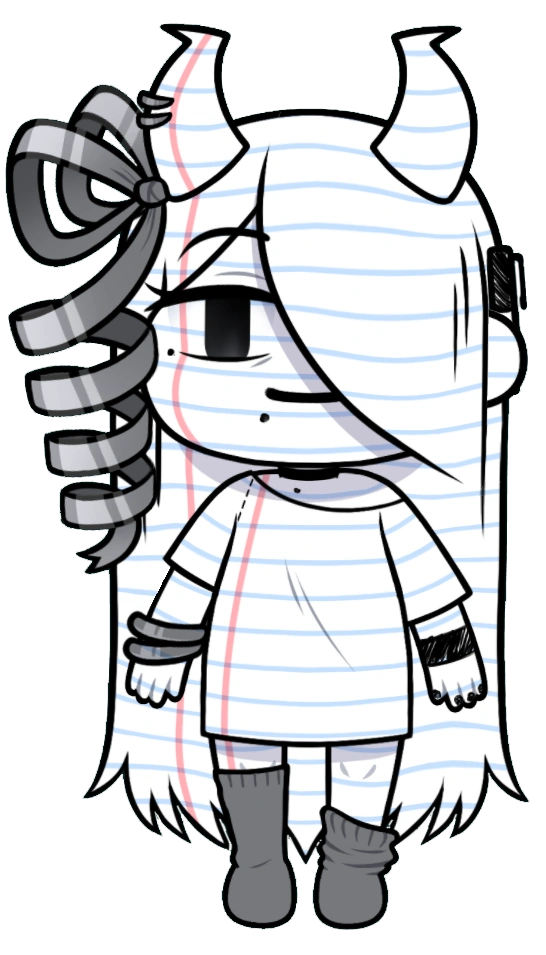 Atlas's Chibi Model in a fullbody view.
