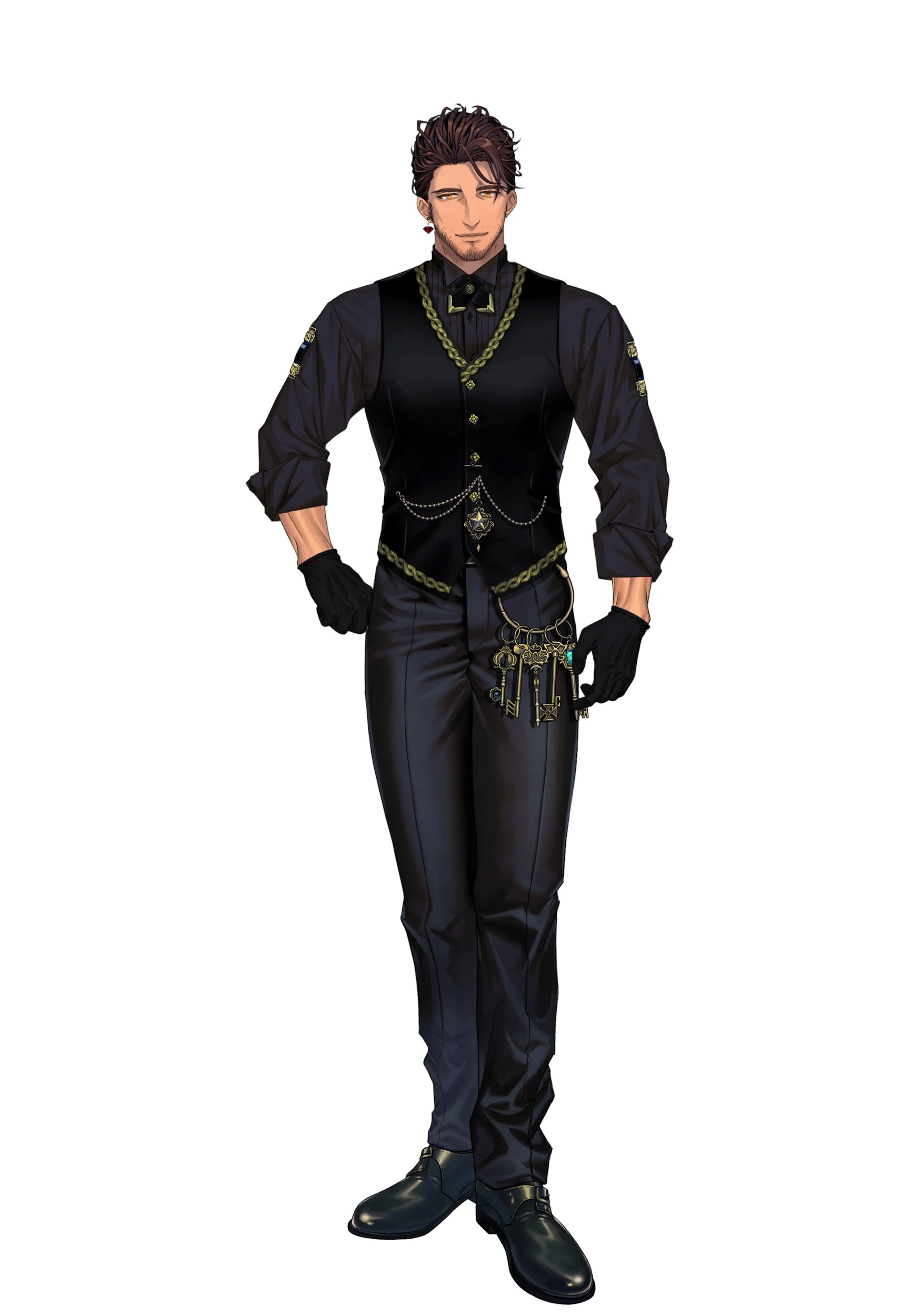 Demon Butler Black Shirt Outfit Version Without Tailcoat