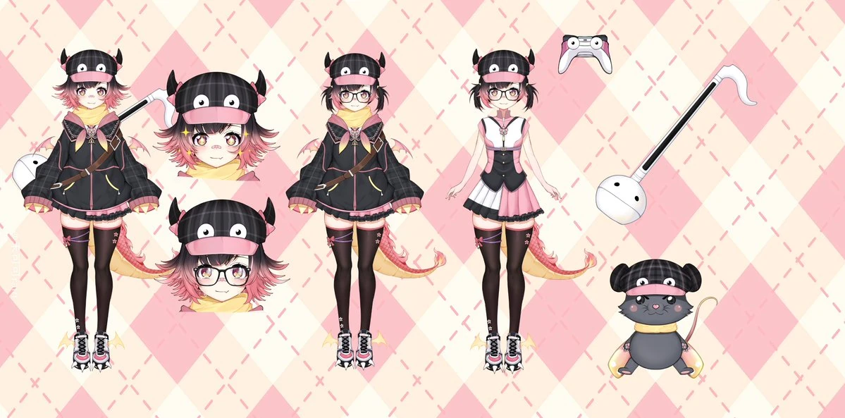 Reference sheet (model 3.0) by [https://x.com/CHrWRkh2aV9g77F half Skyつまずく]