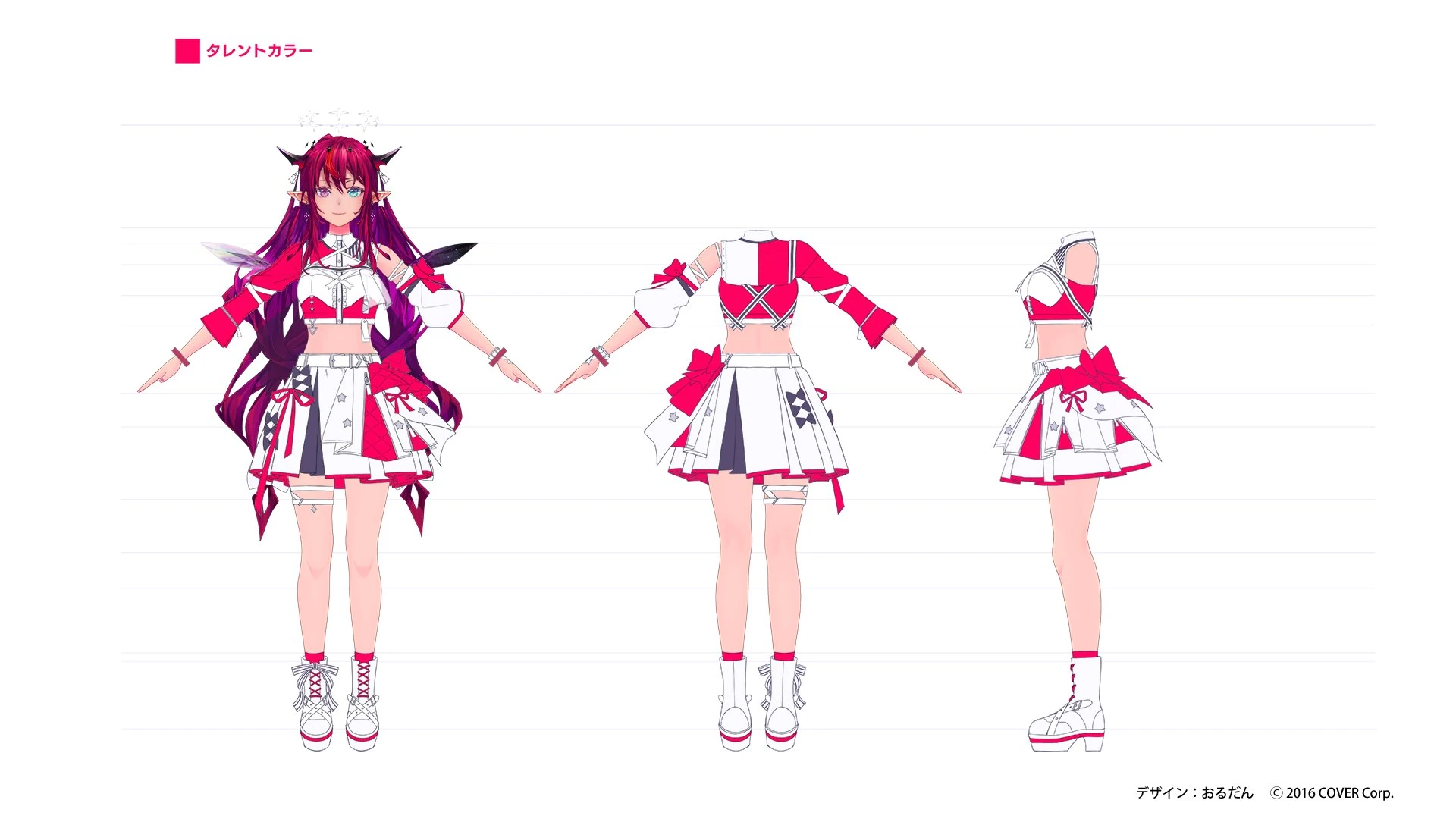 hololive 6th fes. Color Rise Harmony 3D Idol Costume Concept Illustration by Ordan