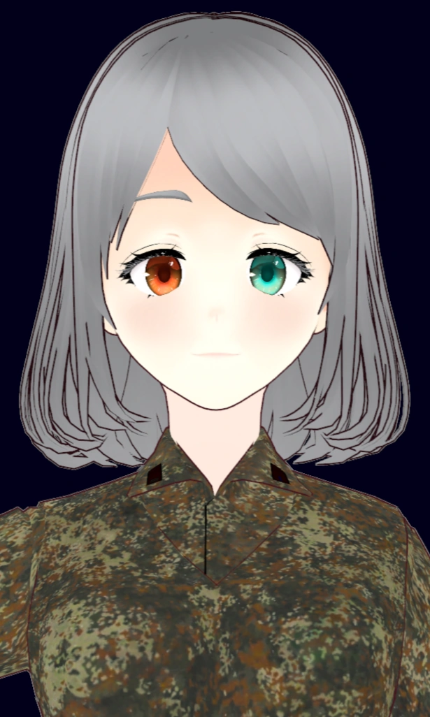 Kiyori Sarai wearing the Type 1 Emiri camouflage