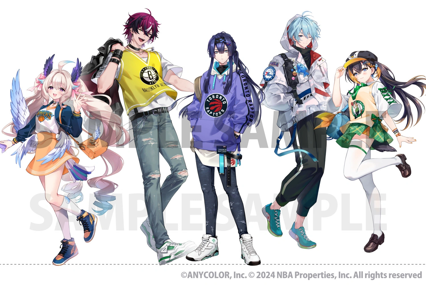 NBA x NIJISANJI NIJISANJI EN Collaboration Illustration by KUON