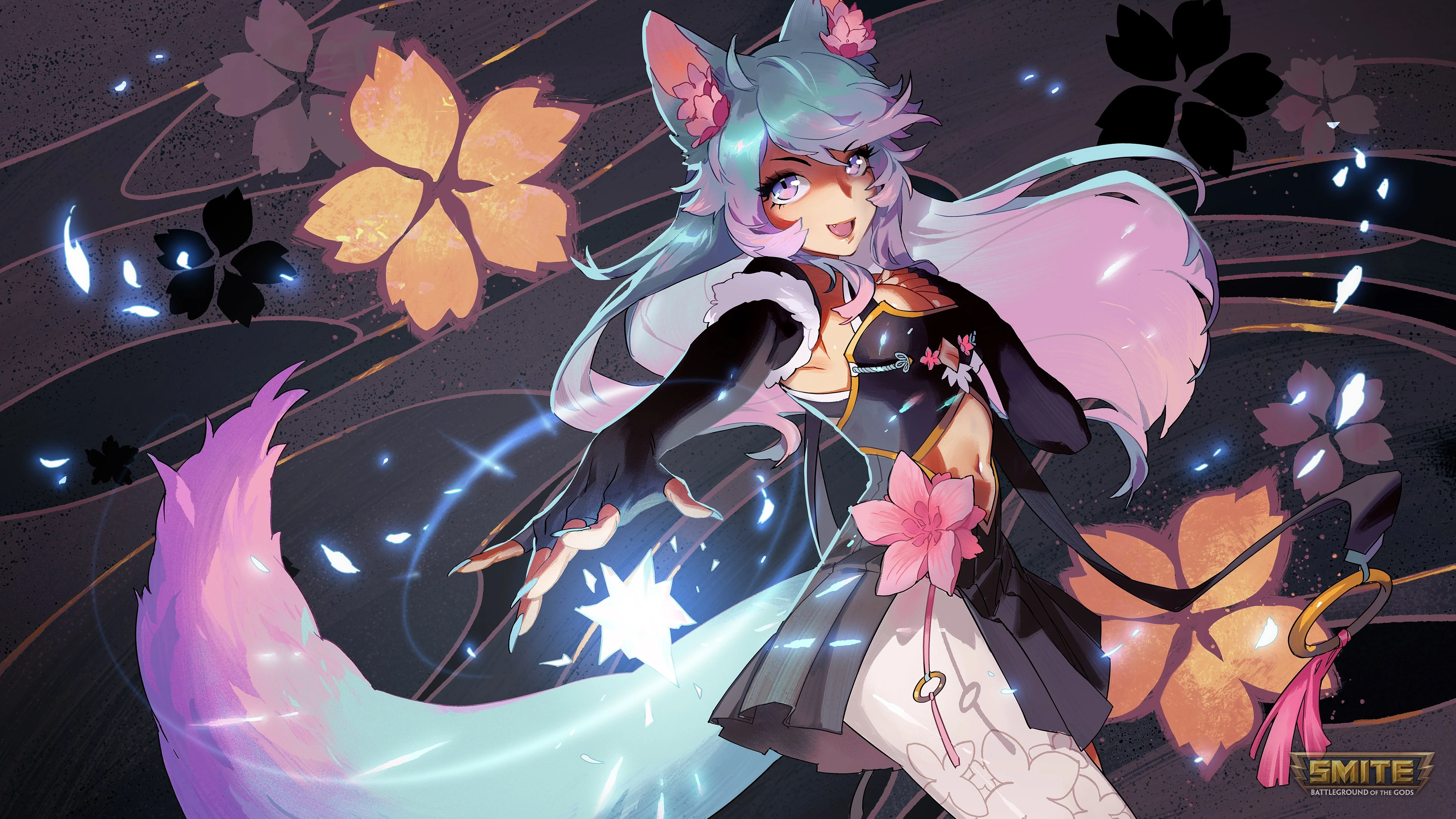Smite x VShojo Silvervale Splash Arts