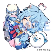 Yukihana Lamy Sake Merch Tipsy With Lamy Illustration by Dei.png (282 KB) "Tipsy With Lamy" "Drink With Lamy" Sake Bottle by Dedechi