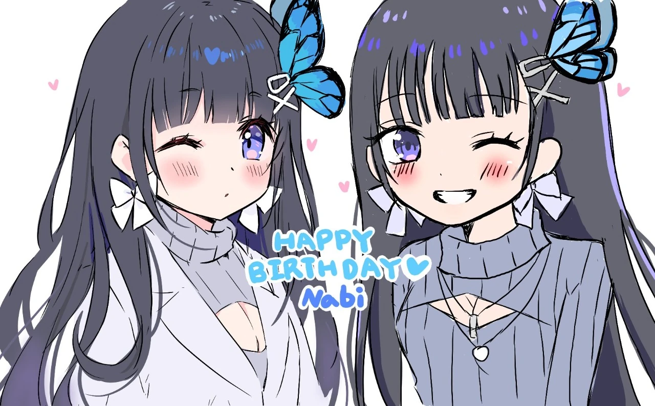 Aoi Nabi's Birthday Illustration<br>(collab with Yozora Mel)
