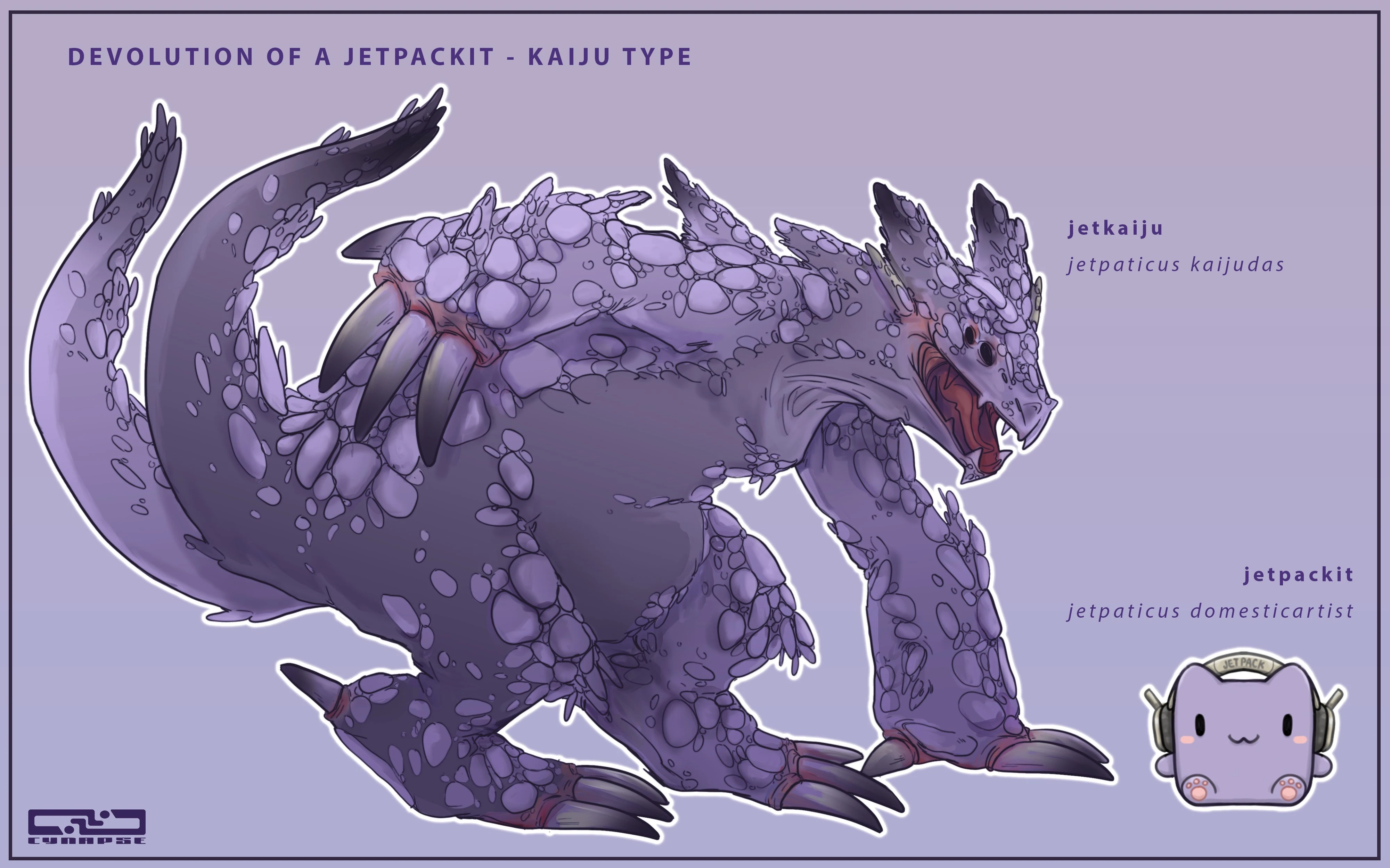 The devolution of the jetkaiju to the jetpackit