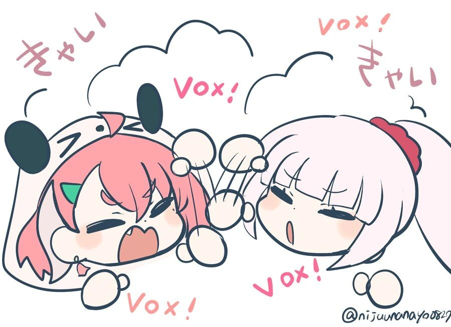 SakuYui Fighting over Vox in NIJIKoshien 2022<br>by Ninahachi