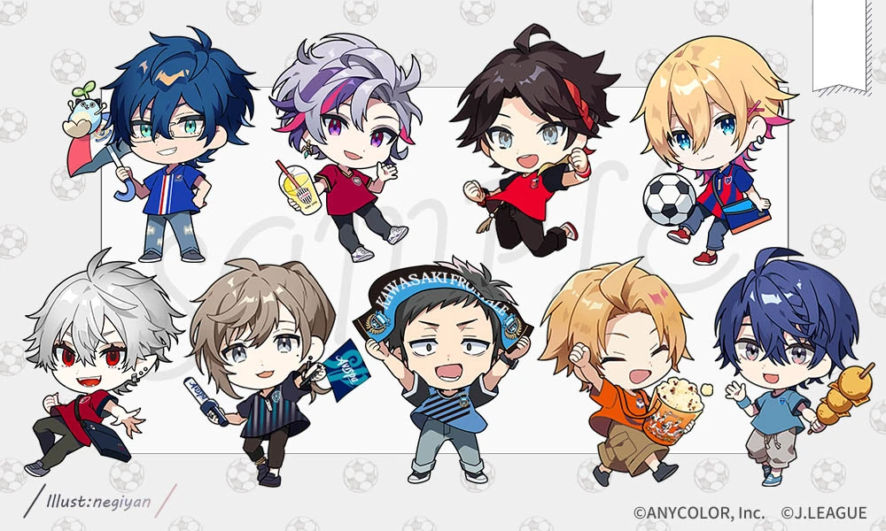 J1 League 2023 Collaboration SD Illustration by negiyan